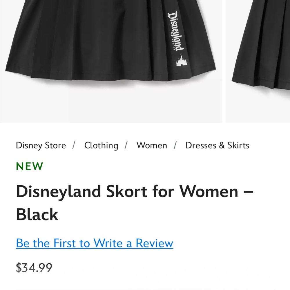 Elegant Disneyland Black A-Line Skirt for Women